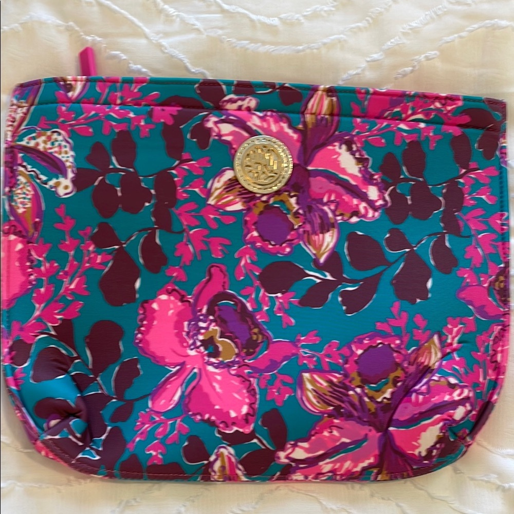 Floral Teal and Pink Women's Pool Bag